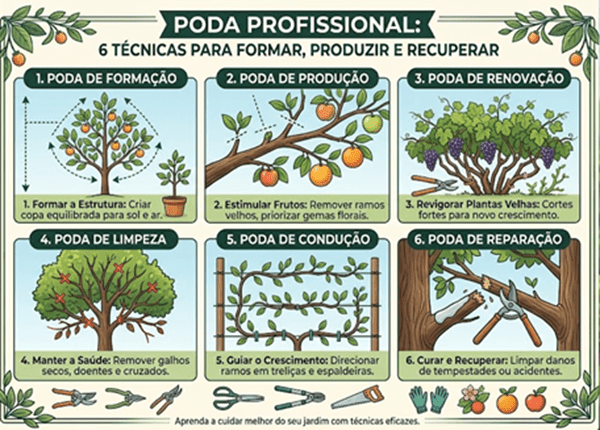 Poda Profissional 6 Técnicas para Formar, Produzir e Recuperar